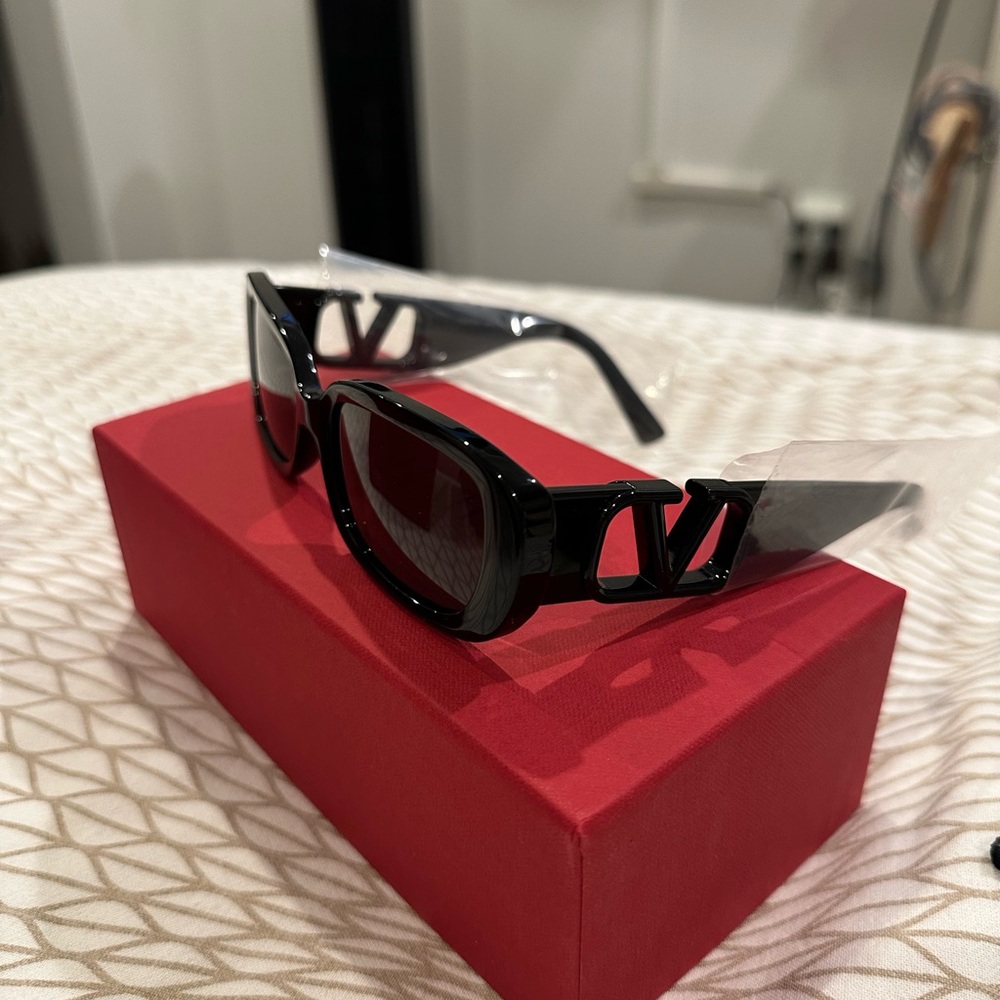 Valentino women’s black sunglasses